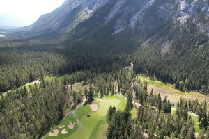 Banff Springs 3rd Green Aerial